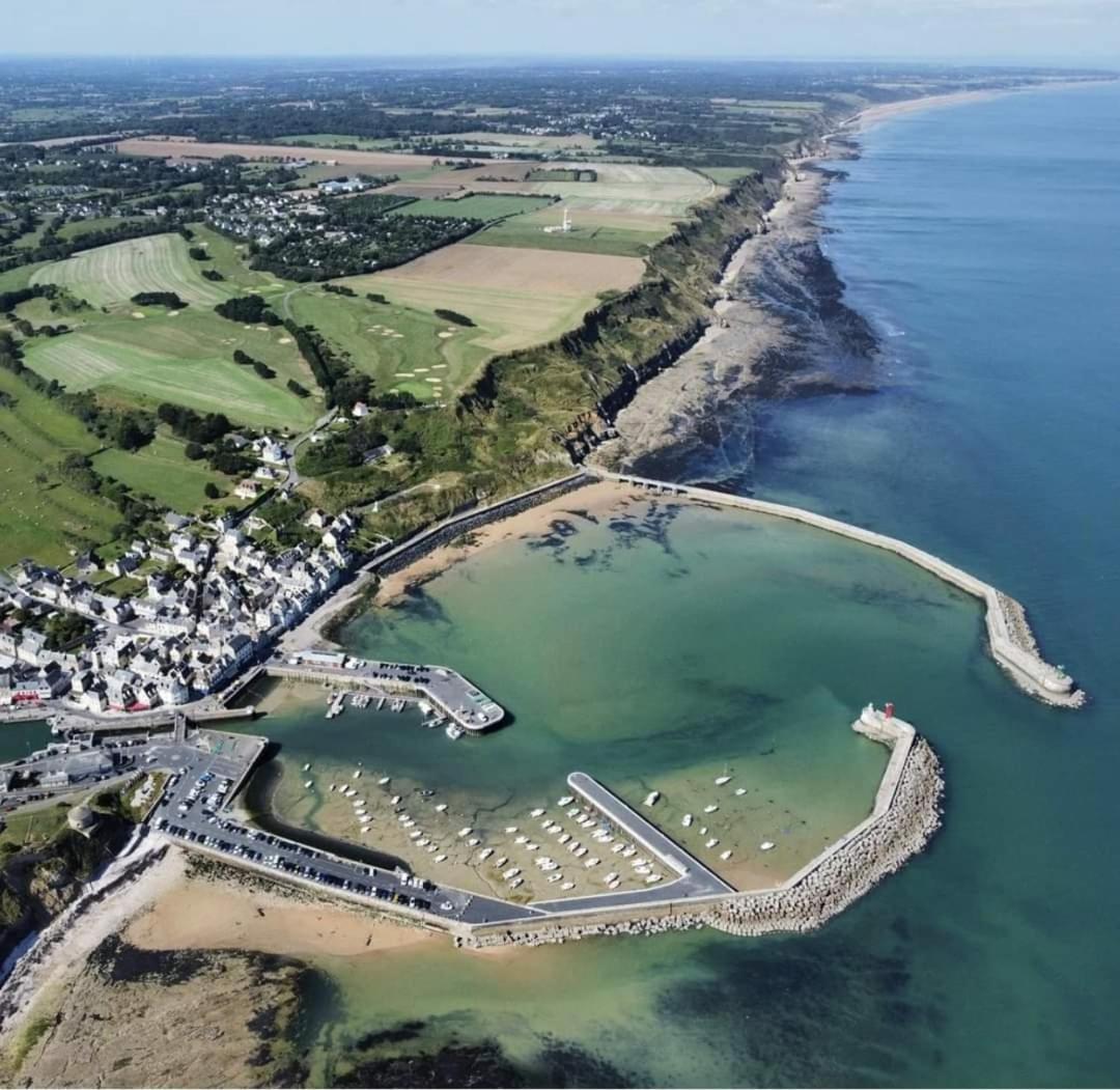 Cote Cottage Apt 3 Chambres Bien Equipee Vue Imprenable Sur Port Et Mer Etreham Luaran gambar
